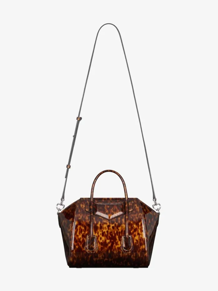 Women Crossbody Bags Givenchy Mini Antigona Lock Bag In Tortoiseshell Leather Blackbrown Women Crossbody Bags Givenchy Mini Antigona Lock Bag In Tortoiseshell Leather Blackbrown