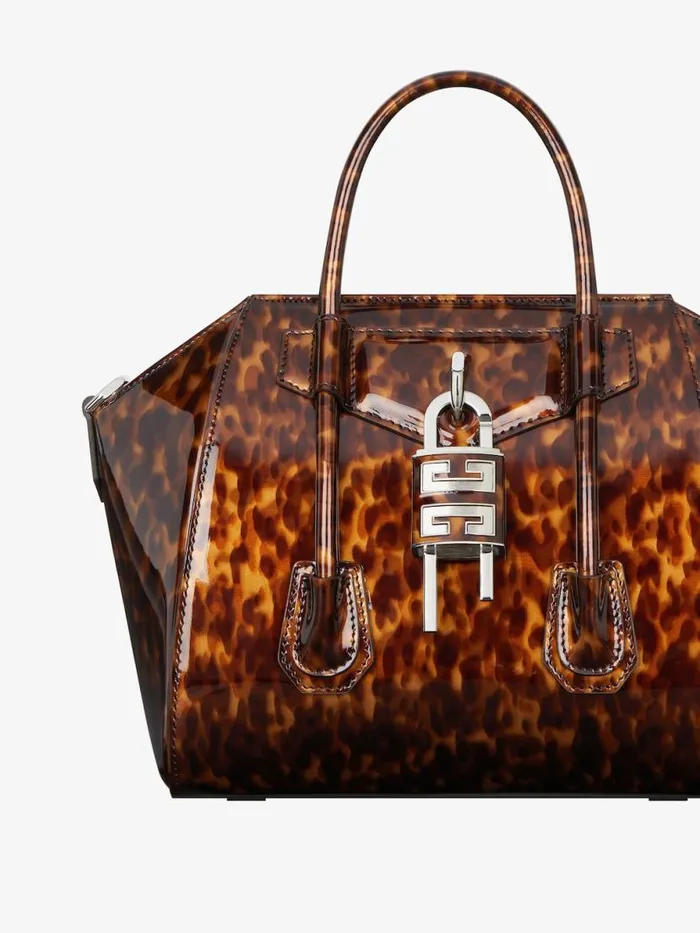 Women Crossbody Bags Givenchy Mini Antigona Lock Bag In Tortoiseshell Leather Blackbrown Women Crossbody Bags Givenchy Mini Antigona Lock Bag In Tortoiseshell Leather Blackbrown