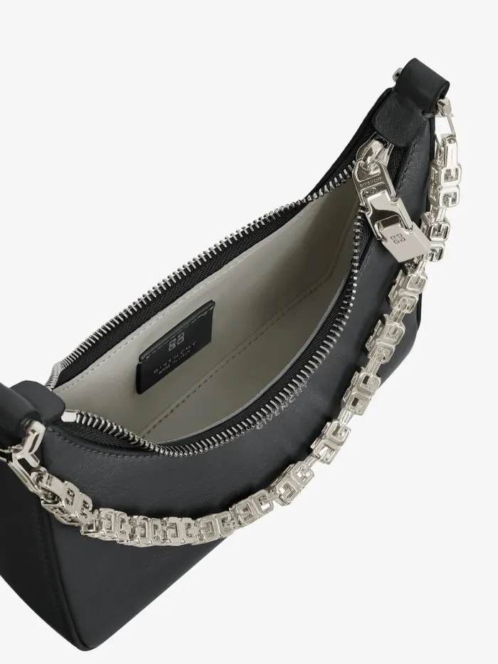 Women Crossbody Bags Givenchy Mini Moon Cut Out Bag In Leather With Chain Black Women Crossbody Bags Givenchy Mini Moon Cut Out Bag In Leather With Chain Black