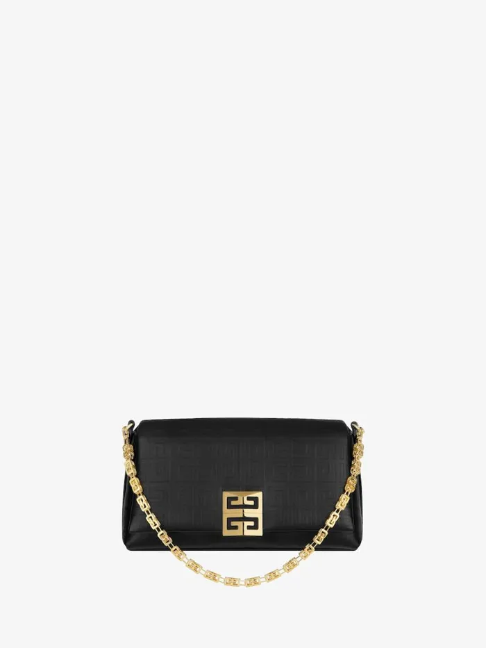 Women Crossbody Bags Givenchy Small 4G Soft Bag In 4G Leather Black
