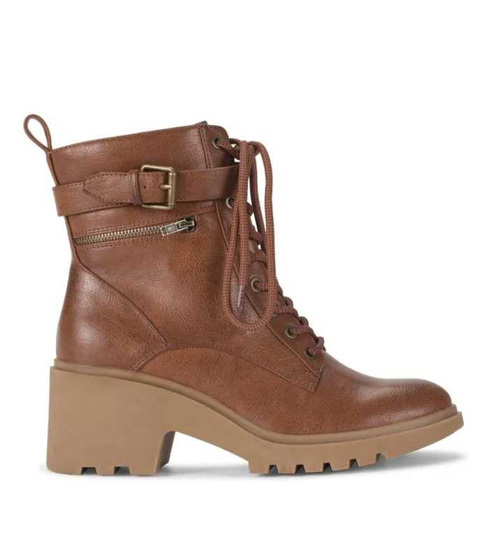 Women Dani Lace Up Boot Cognac Baretraps Booties