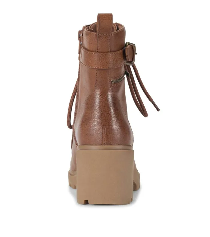 Women Dani Lace Up Boot Cognac Baretraps Booties