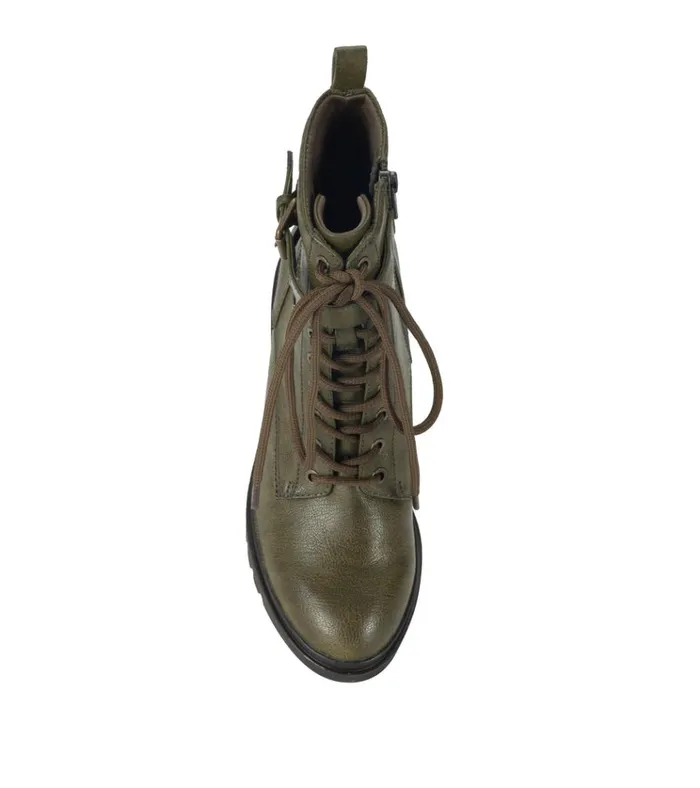 Women Dani Lace Up Boot Dark Jade Baretraps Booties
