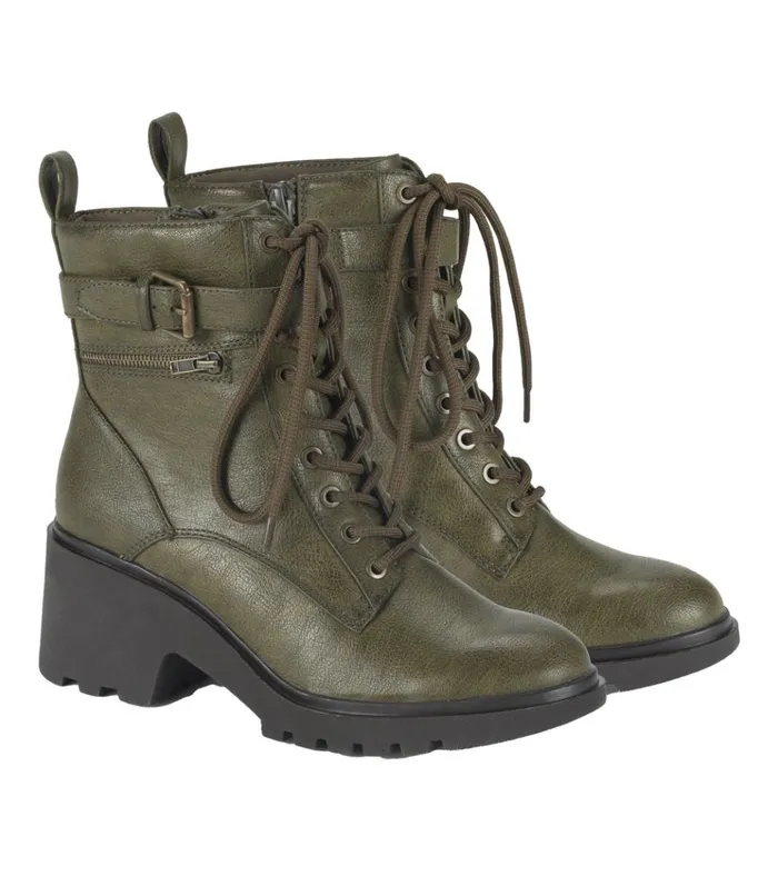 Women Dani Lace Up Boot Dark Jade Baretraps Booties