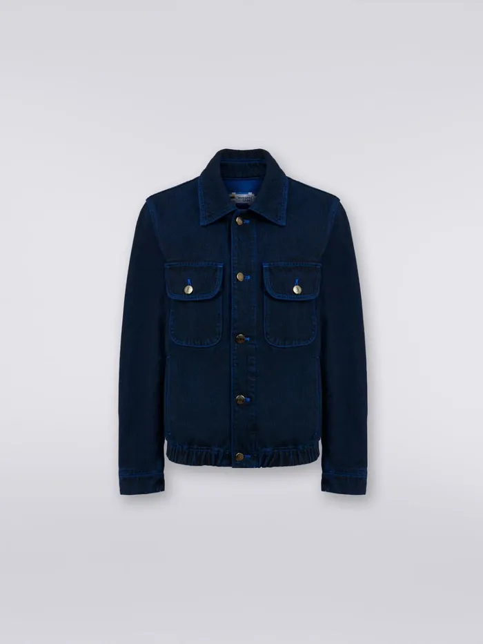 Women Denim Jacket Blue Missoni Sport