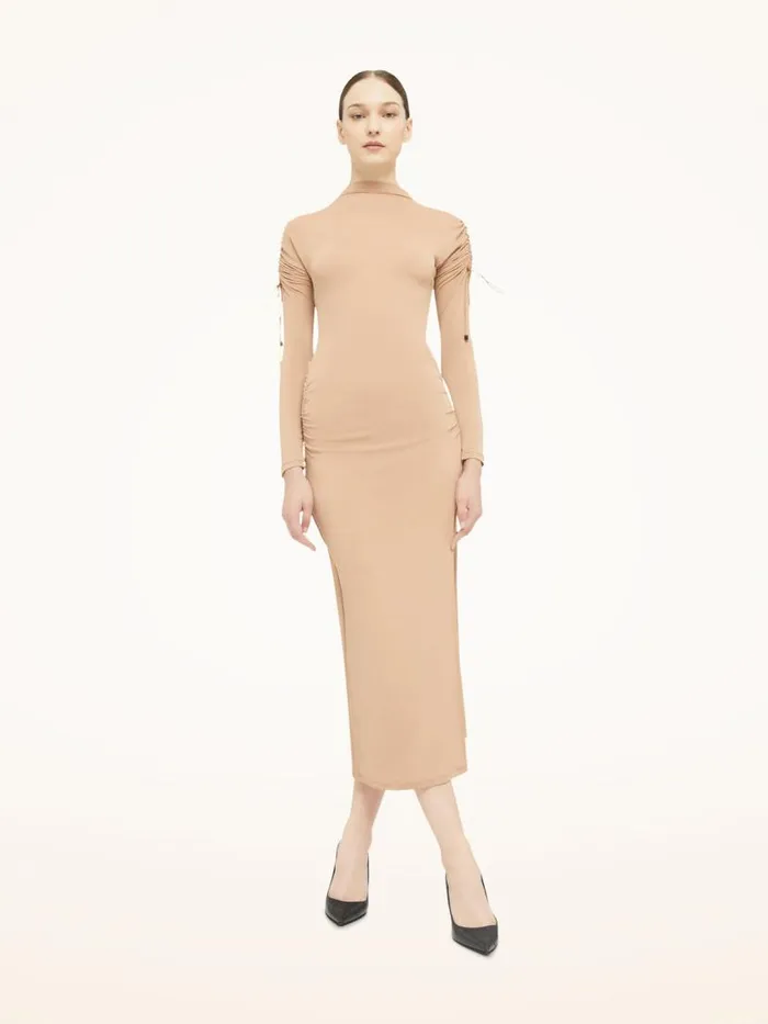 Women Dresses and Skirts Wolford Crepe Jersey Skirt Almond