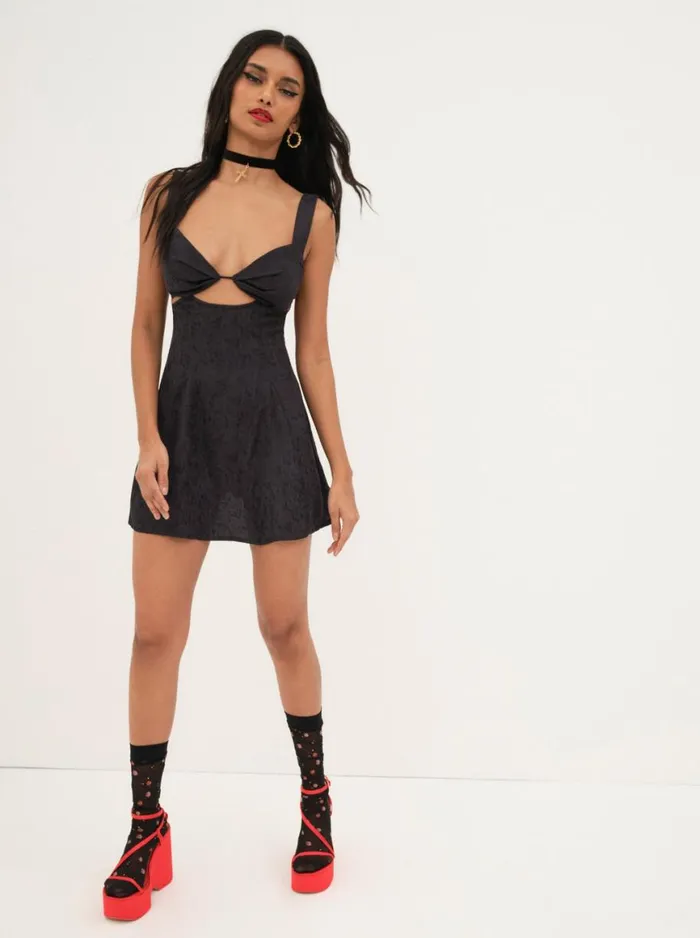 Women Dresses For Love and Lemons Alice Mini Dress Black Women Dresses For Love and Lemons Alice Mini Dress Black
