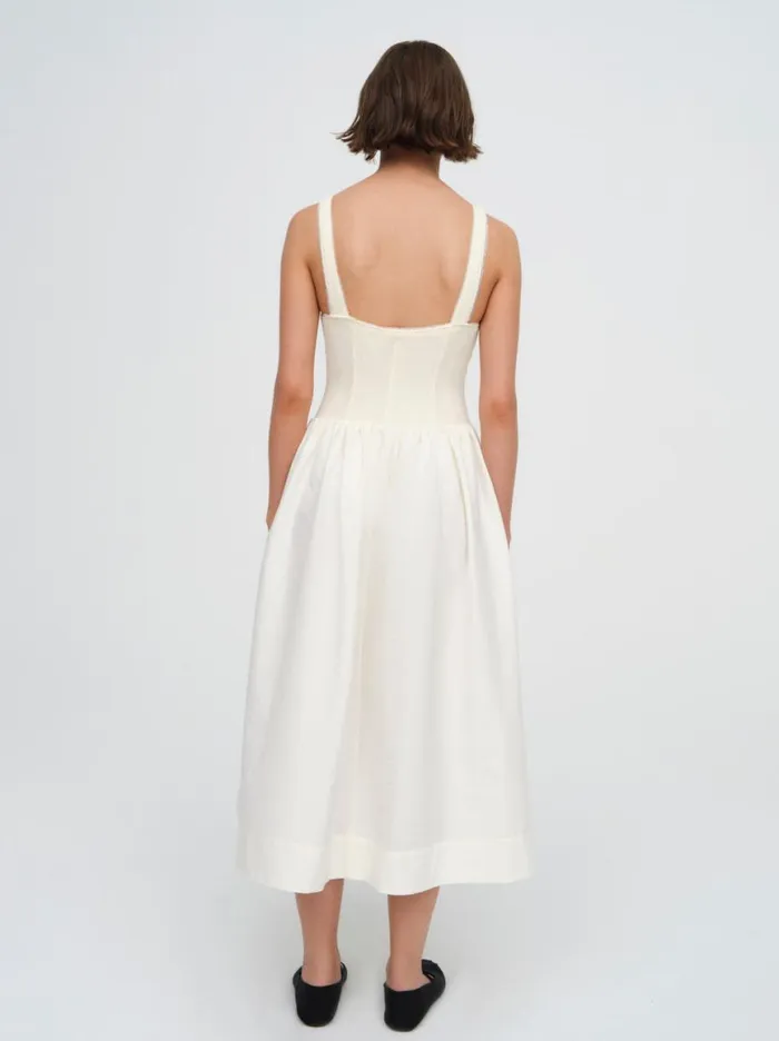 Women Dresses For Love and Lemons Billie Pointelle Midi Dress Ivory Women Dresses For Love and Lemons Billie Pointelle Midi Dress Ivory