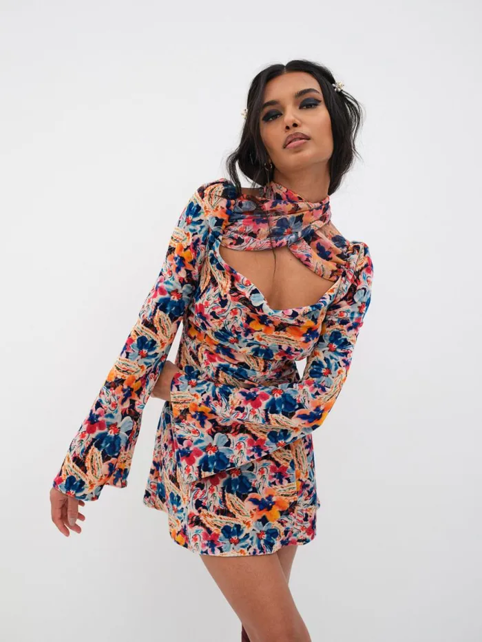 Women Dresses For Love and Lemons Blake Mini Dress Multi