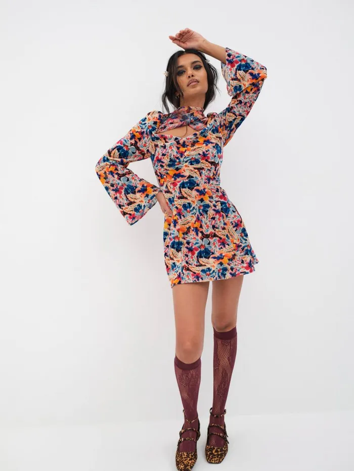 Women Dresses For Love and Lemons Blake Mini Dress Multi Women Dresses For Love and Lemons Blake Mini Dress Multi