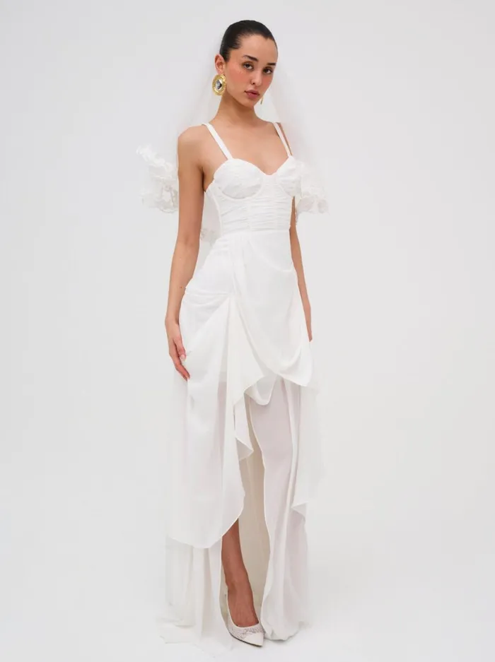 Women Dresses For Love and Lemons June Maxi Dress White