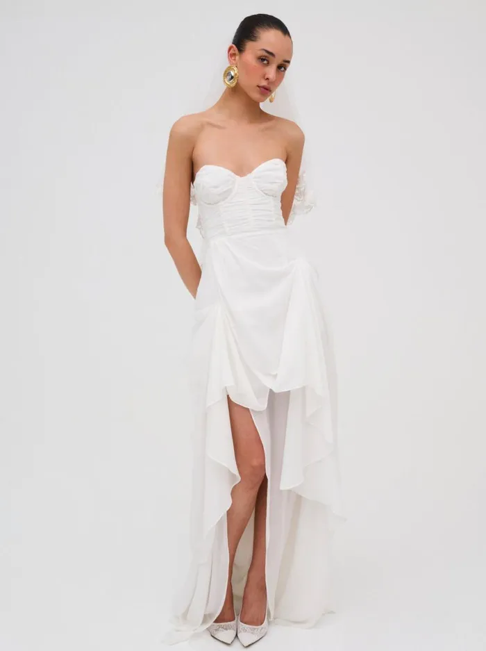 Women Dresses For Love and Lemons June Maxi Dress White Women Dresses For Love and Lemons June Maxi Dress White