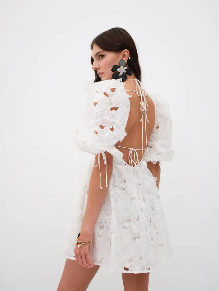 Women Dresses For Love and Lemons Leighton Mini Dress White Women Dresses For Love and Lemons Leighton Mini Dress White