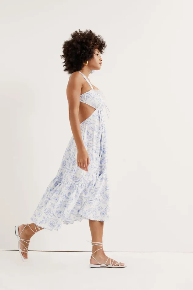 Women Dresses For Love and Lemons Maisie Midi Dress Blue Women Dresses For Love and Lemons Maisie Midi Dress Blue
