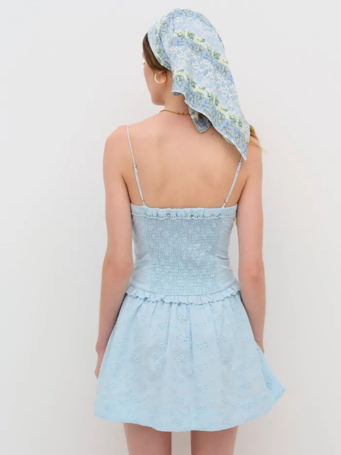 Women Dresses For Love and Lemons Marlowe Mini Dress Blue Women Dresses For Love and Lemons Marlowe Mini Dress Blue