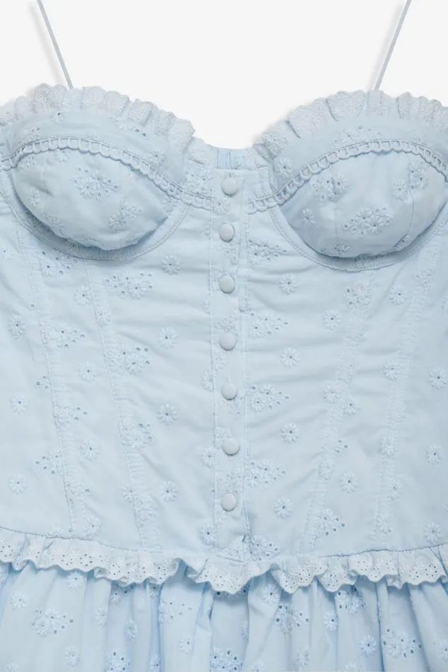 Women Dresses For Love and Lemons Marlowe Mini Dress Blue Women Dresses For Love and Lemons Marlowe Mini Dress Blue