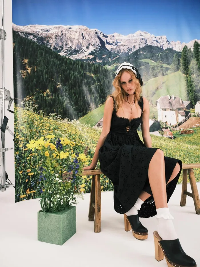 Women Dresses For Love and Lemons Nicola Midi Dress Black Women Dresses For Love and Lemons Nicola Midi Dress Black