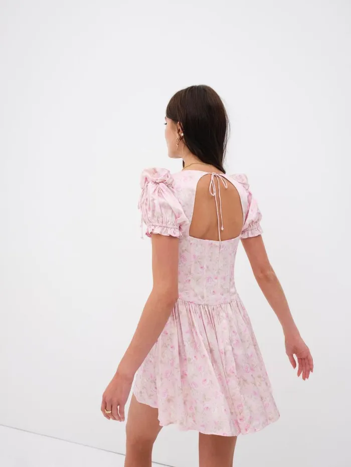 Women Dresses For Love and Lemons Paulina Puff Sleeve Mini Dress Light Pink Women Dresses For Love and Lemons Paulina Puff Sleeve Mini Dress Light Pink