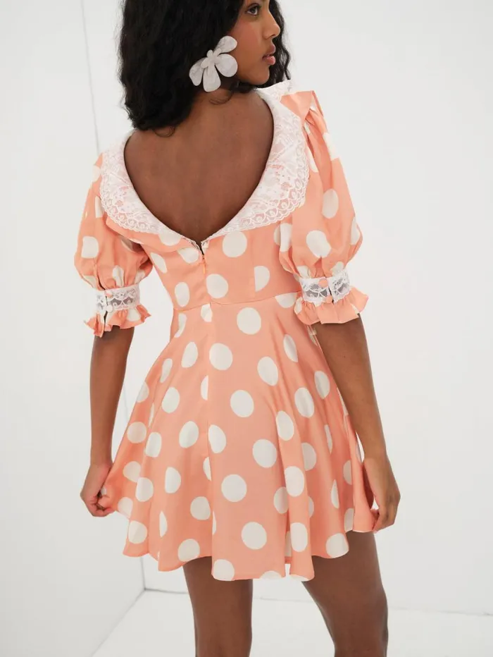 Women Dresses For Love and Lemons Raisa Mini Dress Orange Women Dresses For Love and Lemons Raisa Mini Dress Orange