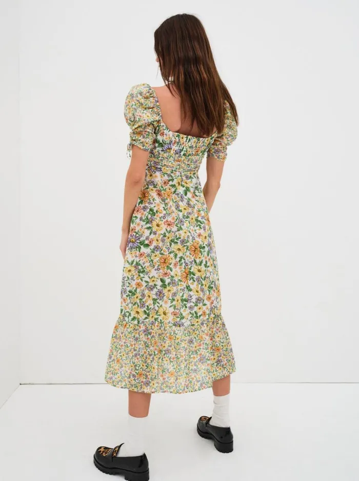 Women Dresses For Love and Lemons Riley Midi Dress Green Women Dresses For Love and Lemons Riley Midi Dress Green