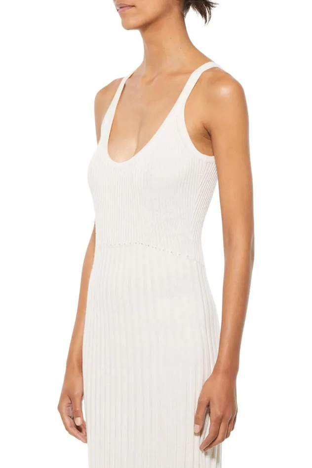 Women Dresses Gabriela Hearst Maresca Dress In Ivory Cashmere Silk