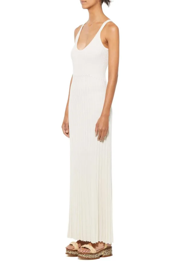 Women Dresses Gabriela Hearst Maresca Dress In Ivory Cashmere Silk