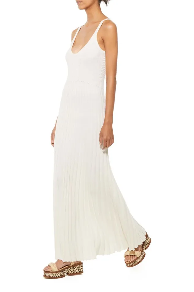 Women Dresses Gabriela Hearst Maresca Dress In Ivory Cashmere Silk