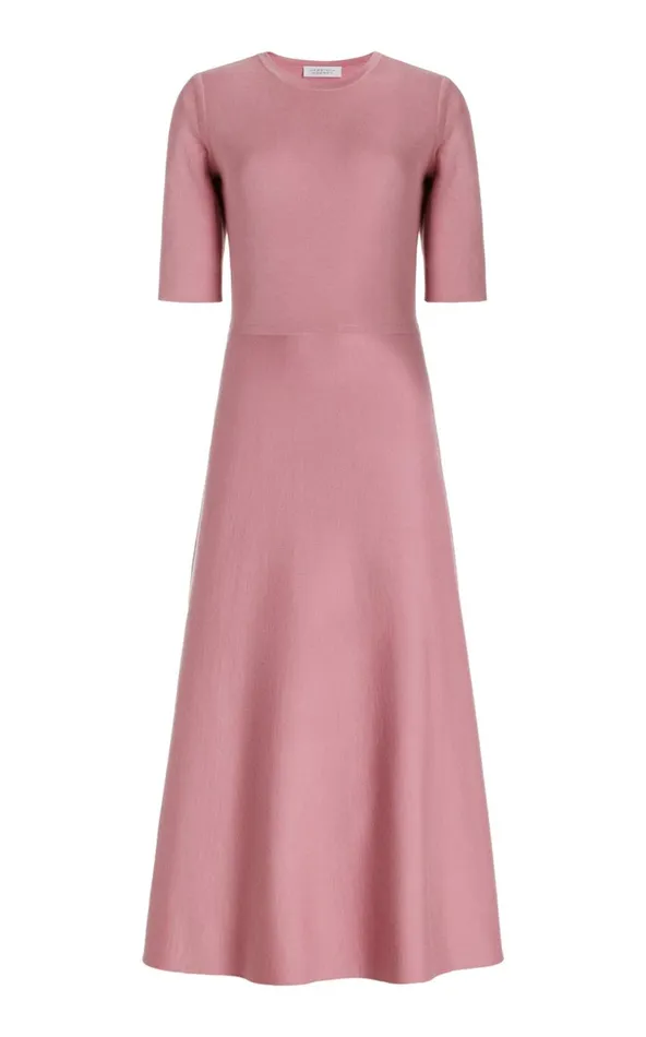Women Dresses Gabriela Hearst Seymore Knit Dress In Rose Quartz Merino Wool Cashmere