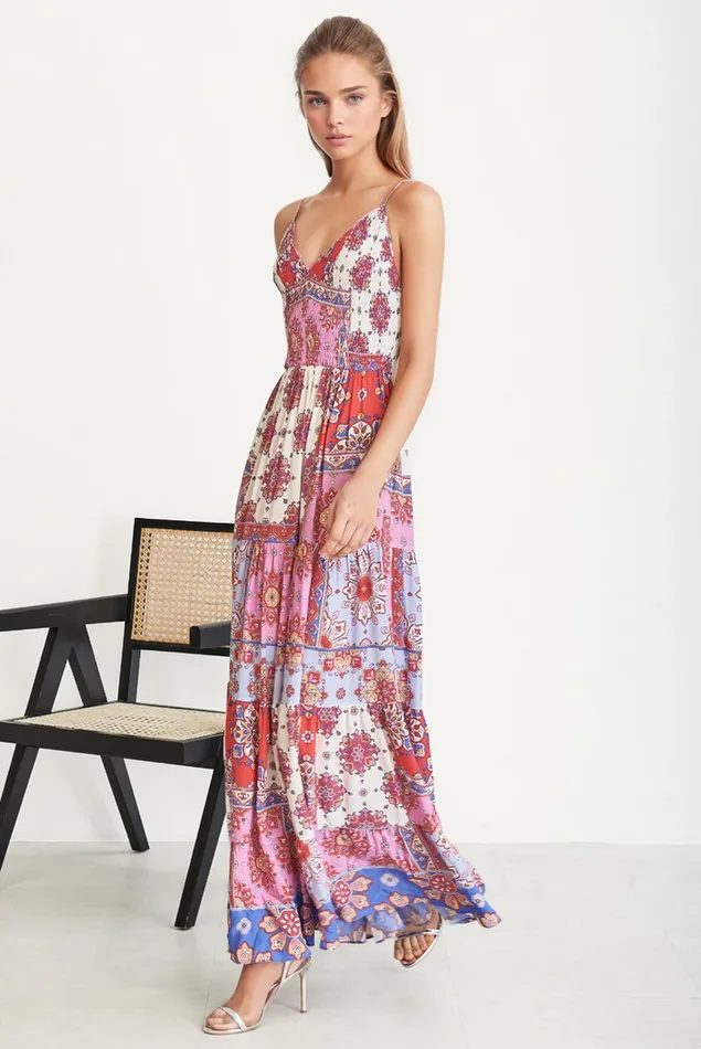 Women Dresses YUMI KIM CLAIRE MAXI DRESS Crimson Paisley