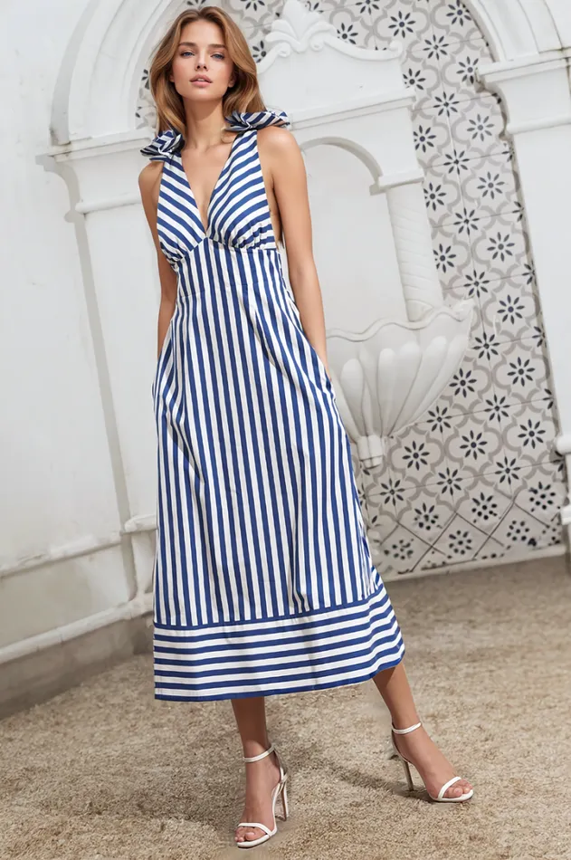 Women Dresses YUMI KIM JAMELA DRESS Breezy Stripe Cotton