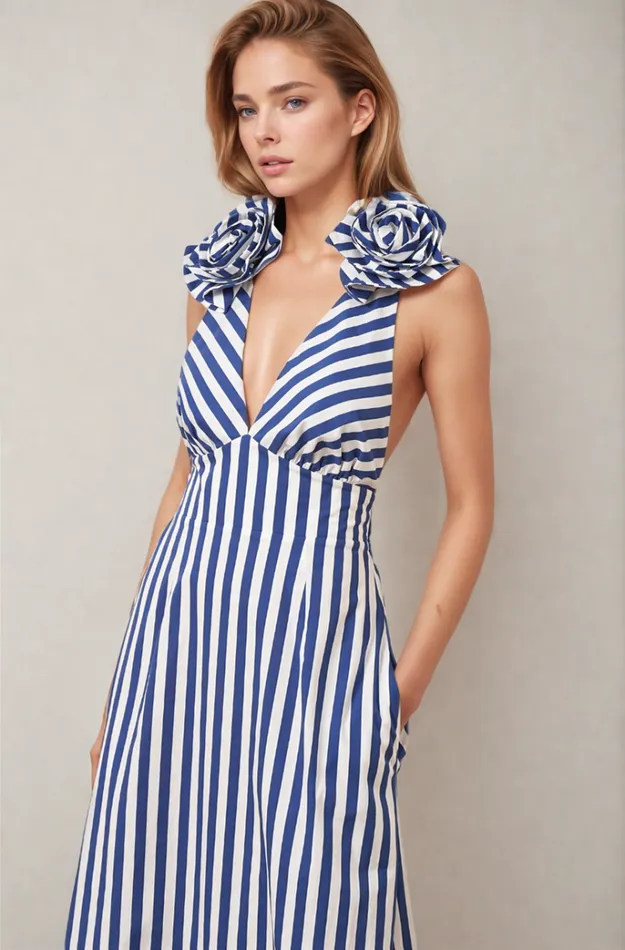 Women Dresses YUMI KIM JAMELA DRESS Breezy Stripe Cotton