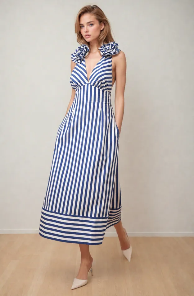 Women Dresses YUMI KIM JAMELA DRESS Breezy Stripe Cotton
