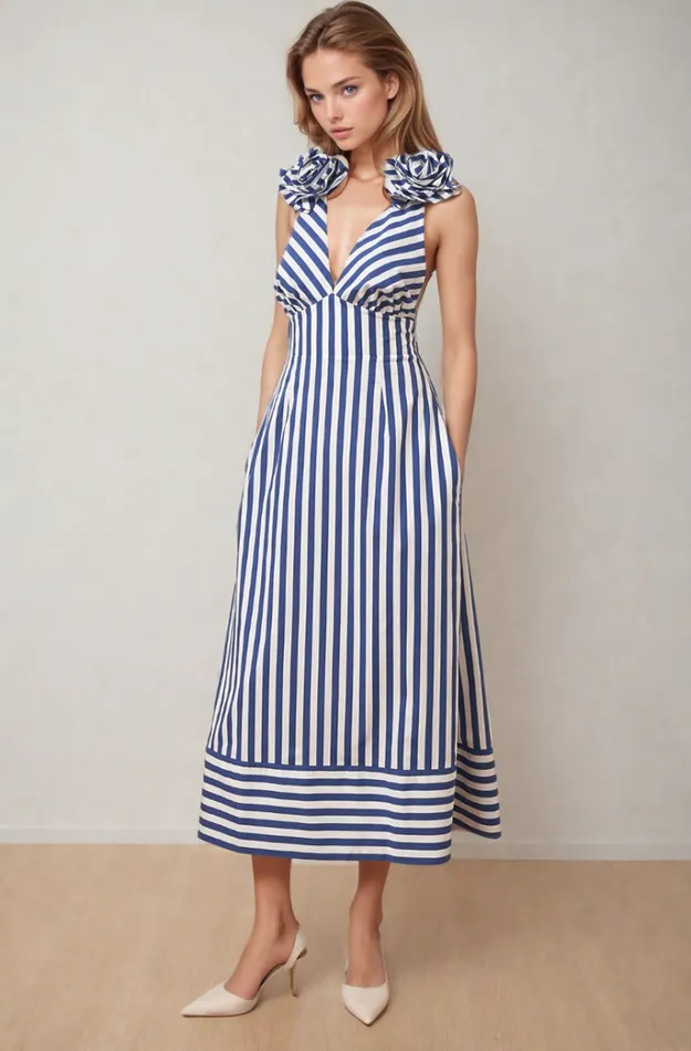 Women Dresses YUMI KIM JAMELA DRESS Breezy Stripe Cotton