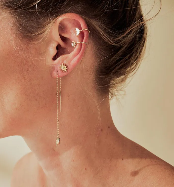 Women Eclipse Set Of 4 Earrings 8211 Gold Promod Jewellery