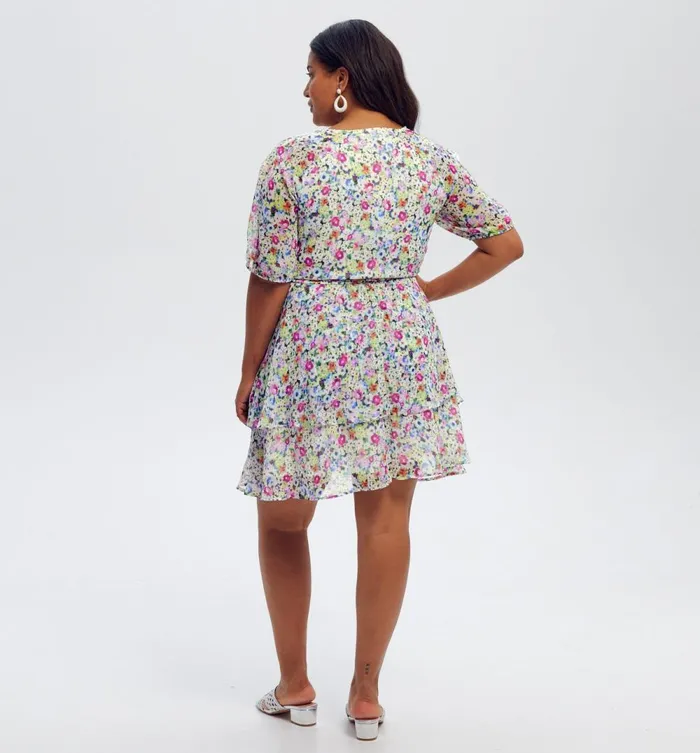 Women EcoProduced Short Dress 8211 Ecru Print Promod Dresses Women EcoProduced Short Dress 8211 Ecru Print Promod Dresses