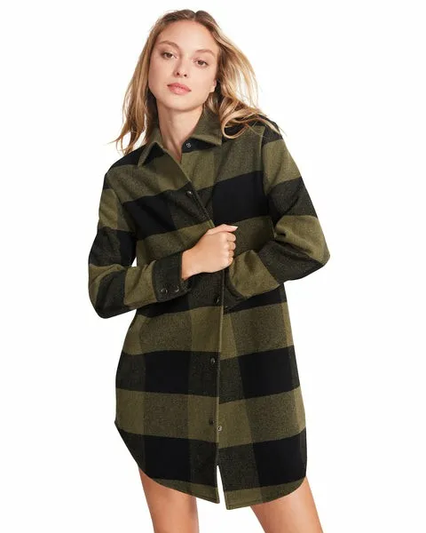 Women ELDRIDGE PLAID COAT SAGE Sage Steve Madden Jackets and Coats Women ELDRIDGE PLAID COAT SAGE Sage Steve Madden Jackets and Coats