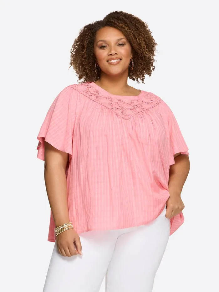 Women Eloise Blouse In Peony Jessica Simpson Tops and Tees