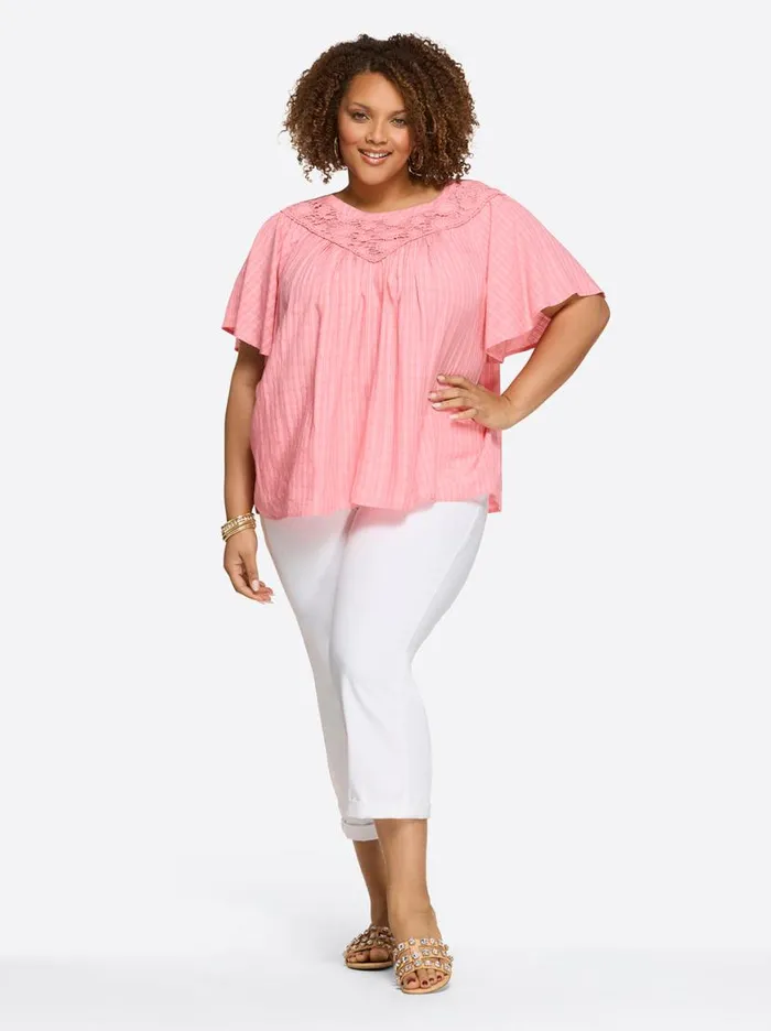Women Eloise Blouse In Peony Jessica Simpson Tops and Tees