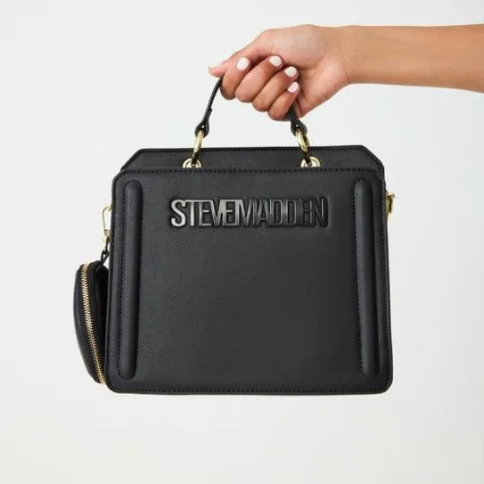 Women EVELYN BAG BLACK Black Steve Madden Crossbody Bags Women EVELYN BAG BLACK Black Steve Madden Crossbody Bags