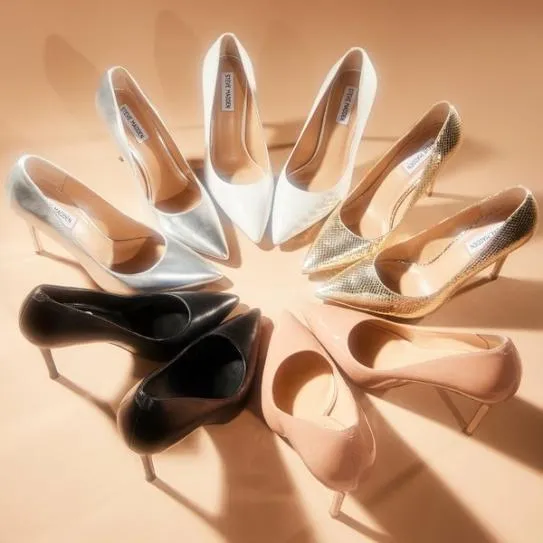 Women EVELYN WHITE LEATHER White Leather Steve Madden Heels Women EVELYN WHITE LEATHER White Leather Steve Madden Heels