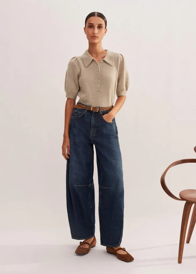 Women Extreme Tapered Jean Dark Blue MEEM
