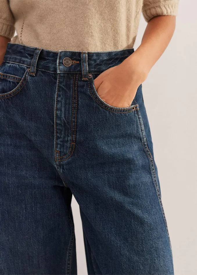 Women Extreme Tapered Jean Dark Blue MEEM