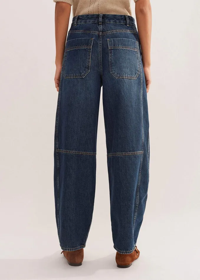 Women Extreme Tapered Jean Dark Blue MEEM