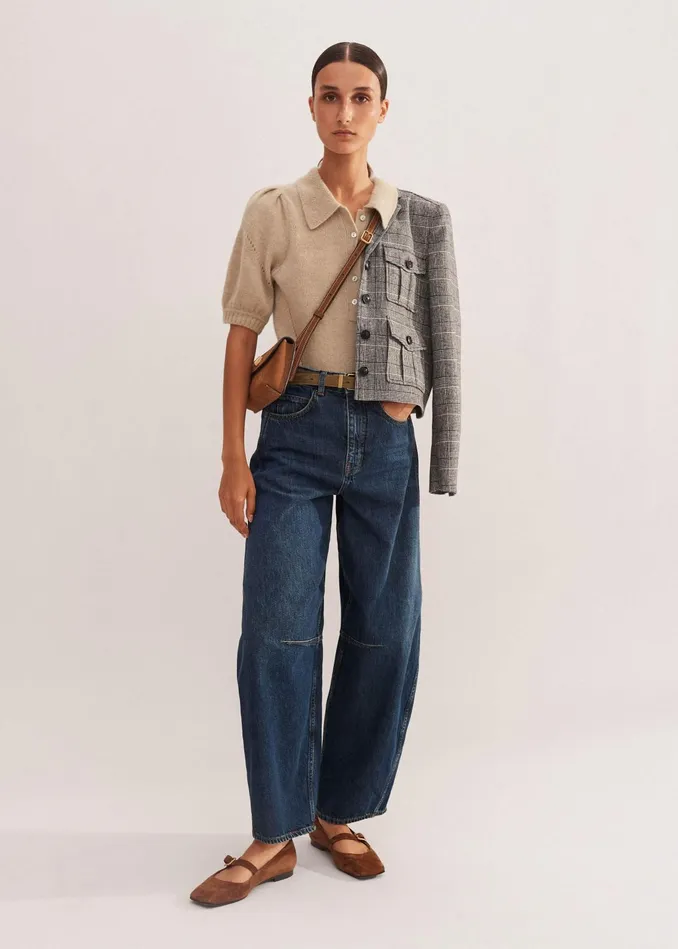Women Extreme Tapered Jean Dark Blue MEEM