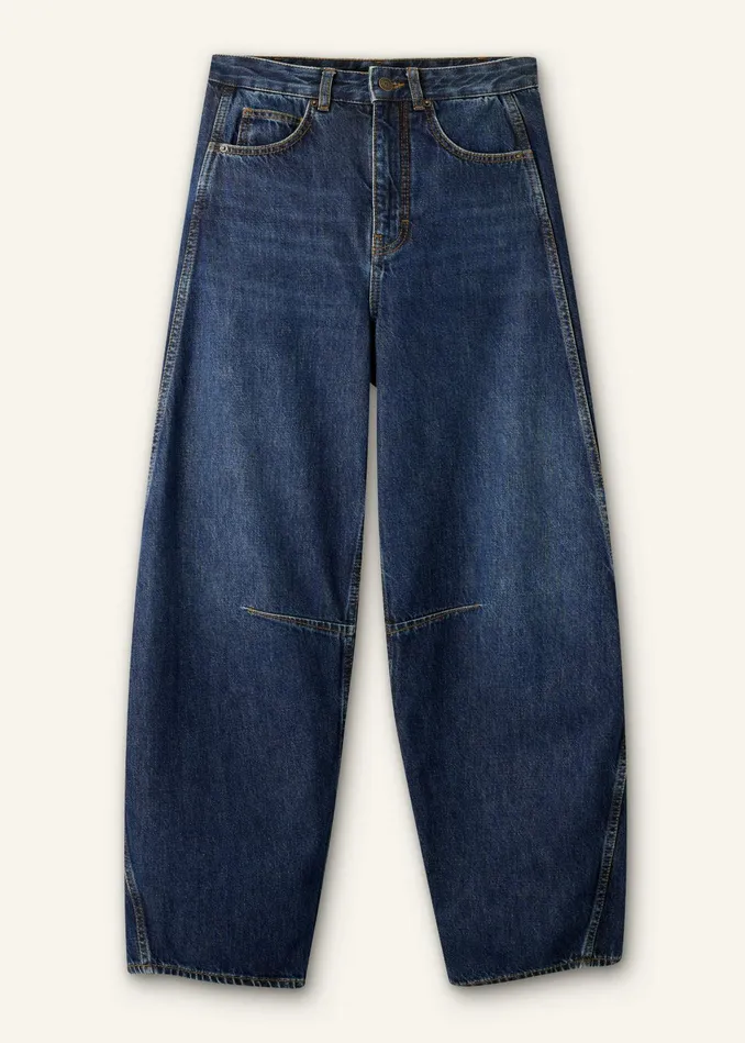 Women Extreme Tapered Jean Dark Blue MEEM