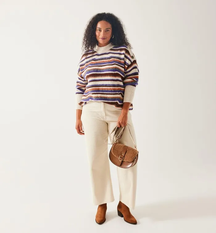 Women Fancy Striped Jumper 8211 Ecru Stripes Promod Jumpers And Cardigans Women Fancy Striped Jumper 8211 Ecru Stripes Promod Jumpers And Cardigans