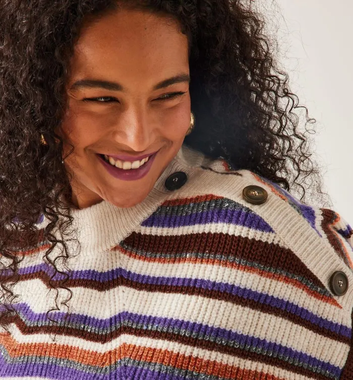 Women Fancy Striped Jumper 8211 Ecru Stripes Promod Jumpers And Cardigans Women Fancy Striped Jumper 8211 Ecru Stripes Promod Jumpers And Cardigans