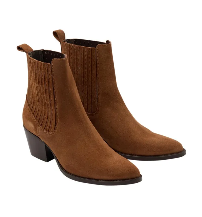 Women Far West Leather Boots 8211 Camel Promod Shoes Women Far West Leather Boots 8211 Camel Promod Shoes
