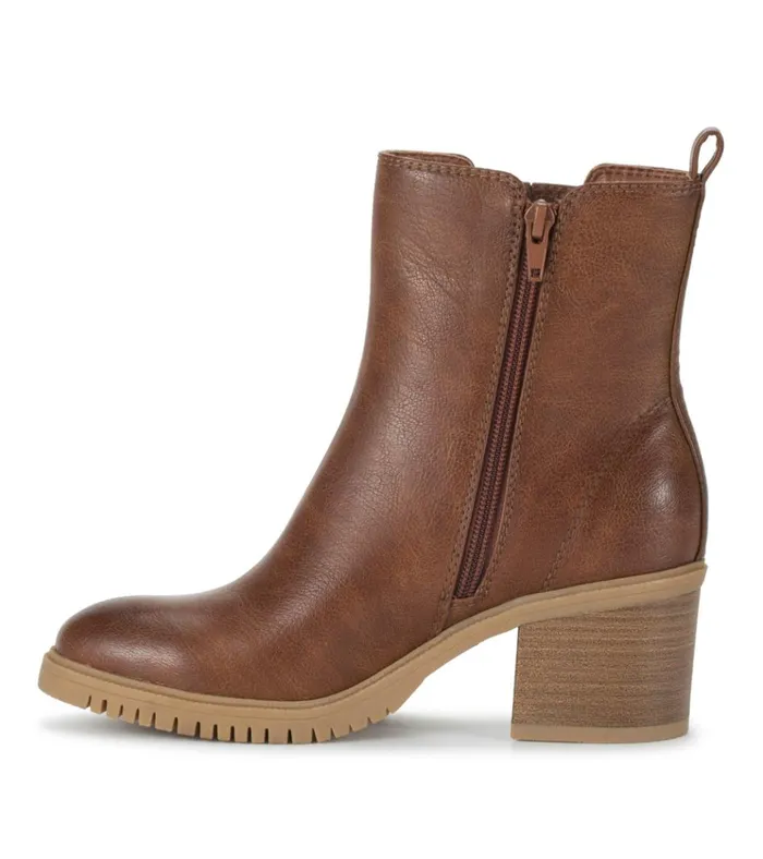 Women Feeney Block Heel Boot Cognac Baretraps Booties