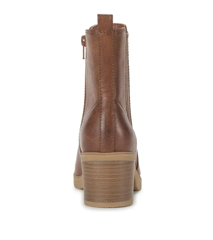 Women Feeney Block Heel Boot Cognac Baretraps Booties